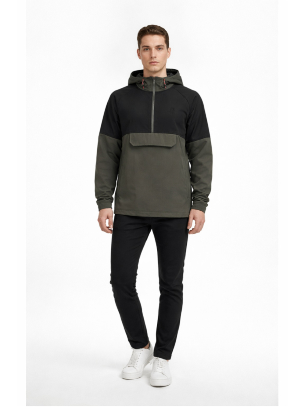 Spyder Active Men's XL Black Gray Hooded Performance Shell Jacket NWT